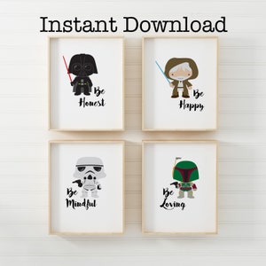 Star Wars imprimable, Star Wars Art, Star Wars Wall Decor, Star Wars Print, Obi-Wan Kenobi Poster, Obi Wan Poster, Obi Wan print, Jedi Print