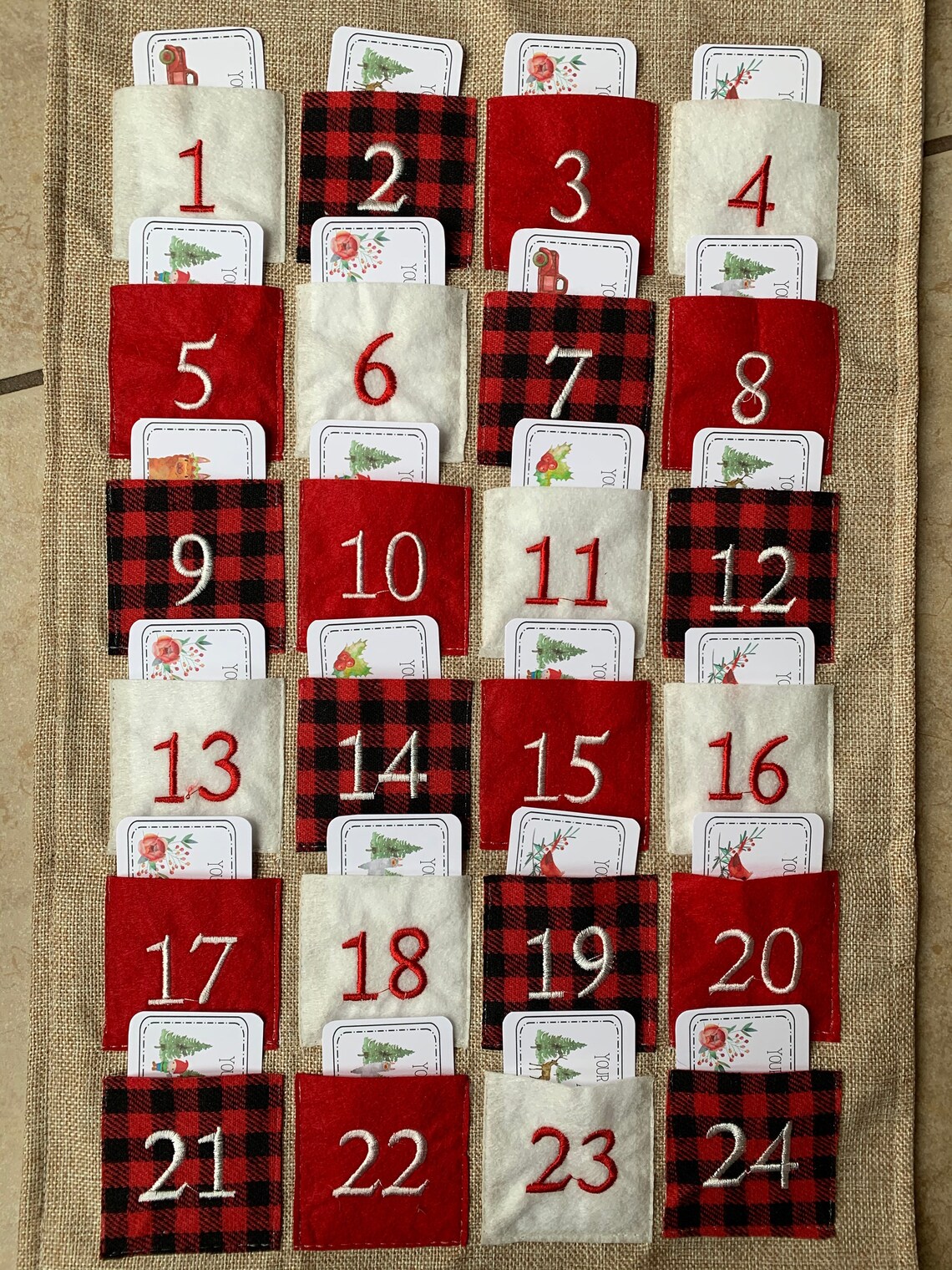 Advent Calendar Cards Christmas Adventure Cards Christmas Etsy