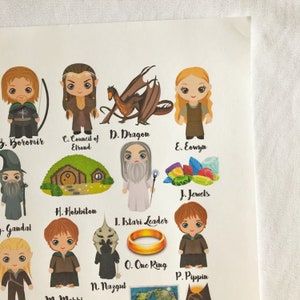 Lord of the Ring Print, Lord of the Ring Art, Lord of the Ring Poster ...