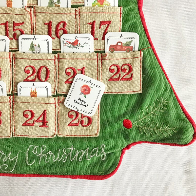 Advent Calendar Cards Christmas Adventure Cards Christmas Etsy