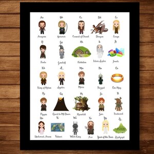 Lord of the Ring Print, Lord of the Ring Art, Lord of the Ring Poster ...