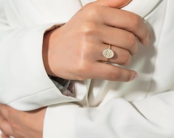 Constantine Coin Ring, K9, ICXC NIKA, Solid Gold, Orthodox Cross, Unique Design