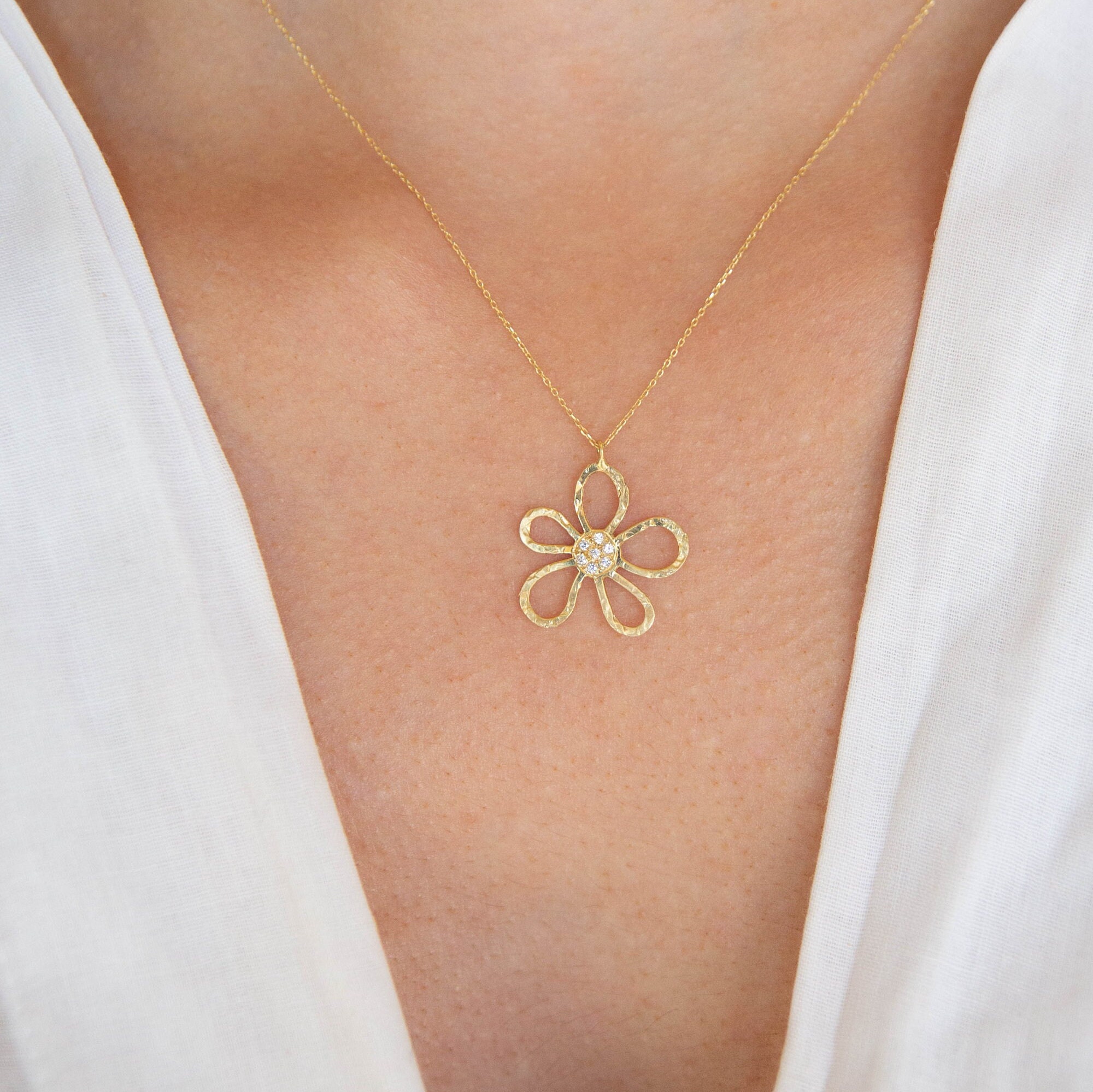 ★daisy★✾14kgf Clearance 8PCS Gold Tone Real Dried Daisy Flower Resin Round