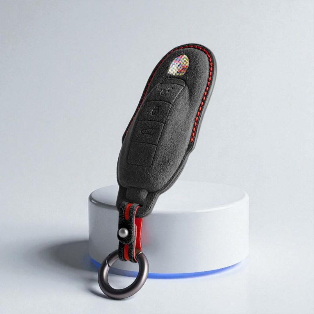 Luxury Alcantara Porsche Key Cover for Macan Cayenne 718 Cayman 911 ...