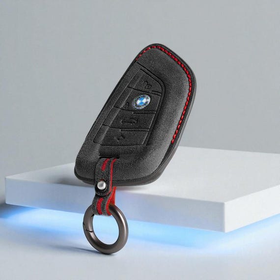 BMW Alcantara Key Cover Case Fits BMW 1 2 3 4 5 6 7 Series X1 X3 X4 X5 X6 M3 M4 M5 F Series G Series Smart Key Fob Luxury Key Protection