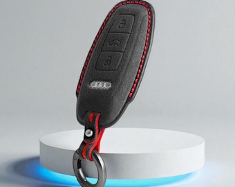 Audi Alcantara Luxury Audi Key Cover Fits A l Q l RS l S 3 Button Smart Key Premium Car Key Case