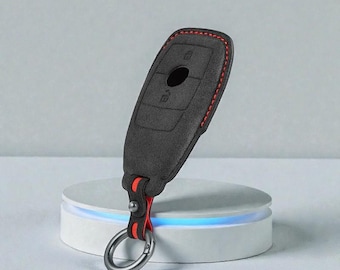 Mercedes Alcantara Key Cover Case Fits Smart Key Fob for A C E S G GLC Gle Gls Cla Remote Protective Key Holder l Luxury Car Accessorie