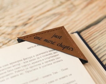 Leather bookmark, Personalized gift, Bookmarks, Engraved bookmark, Book Accessories, Brown leather bookmark, Gift for book lovers