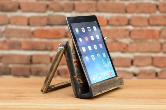 Wooden iPad Stand, iPad Holder, Holz iPad Ständer, iPad Halter