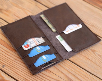 Leather wallet Pouch case iPhone 6 case Handmade wallet iPhone 6s pouch Credit cards holder Men's wallet