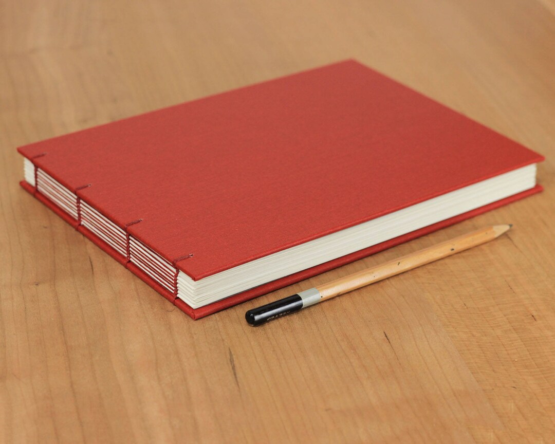 Red Sketchbook Watercolor Journal Arches Paper Etsy