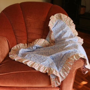 Pink and Blue Receiving Blanket