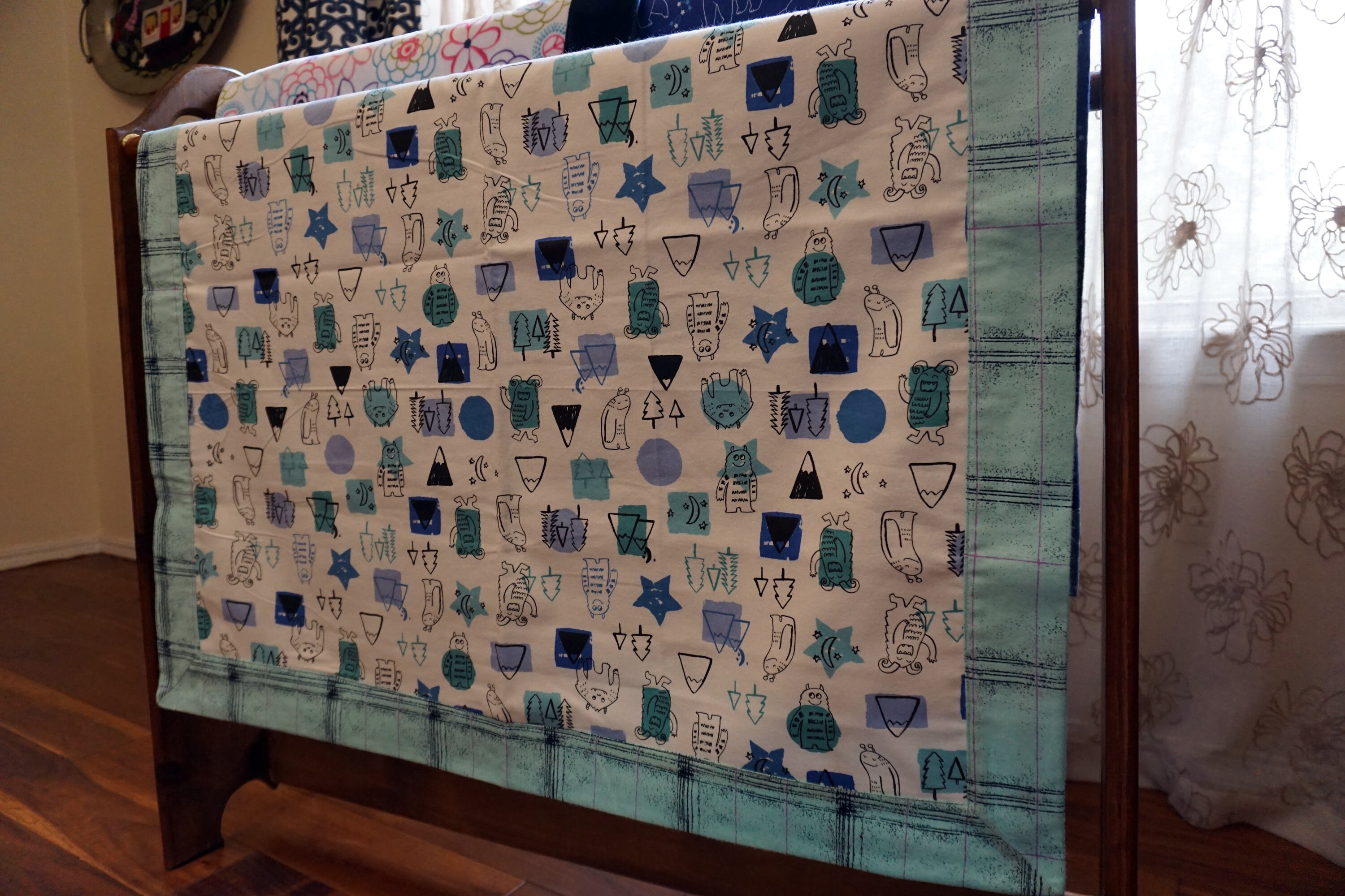 Crazy Monster Baby Throw Blanket - Etsy, image size:3000x2000