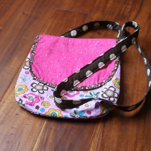 Floral Pink Crossbody Purse