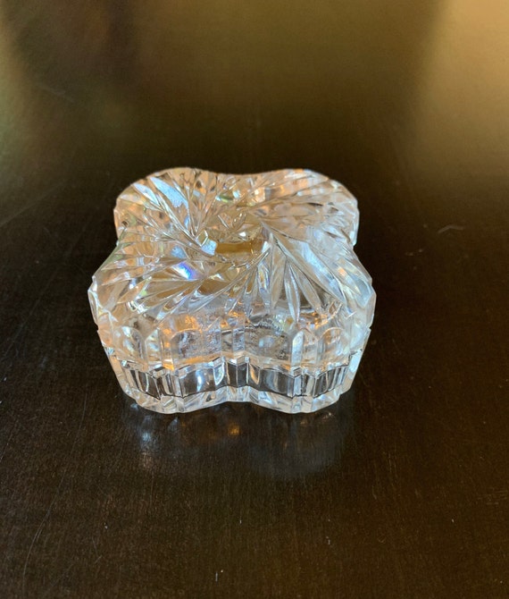 small glass ring box