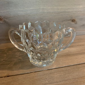 Fostoria American Open Sugar Bowl