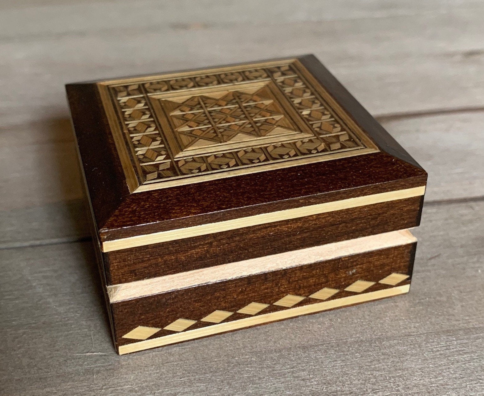 Inlaid Straw Box Decorative Box Jewelry Box Trinket Box Etsy