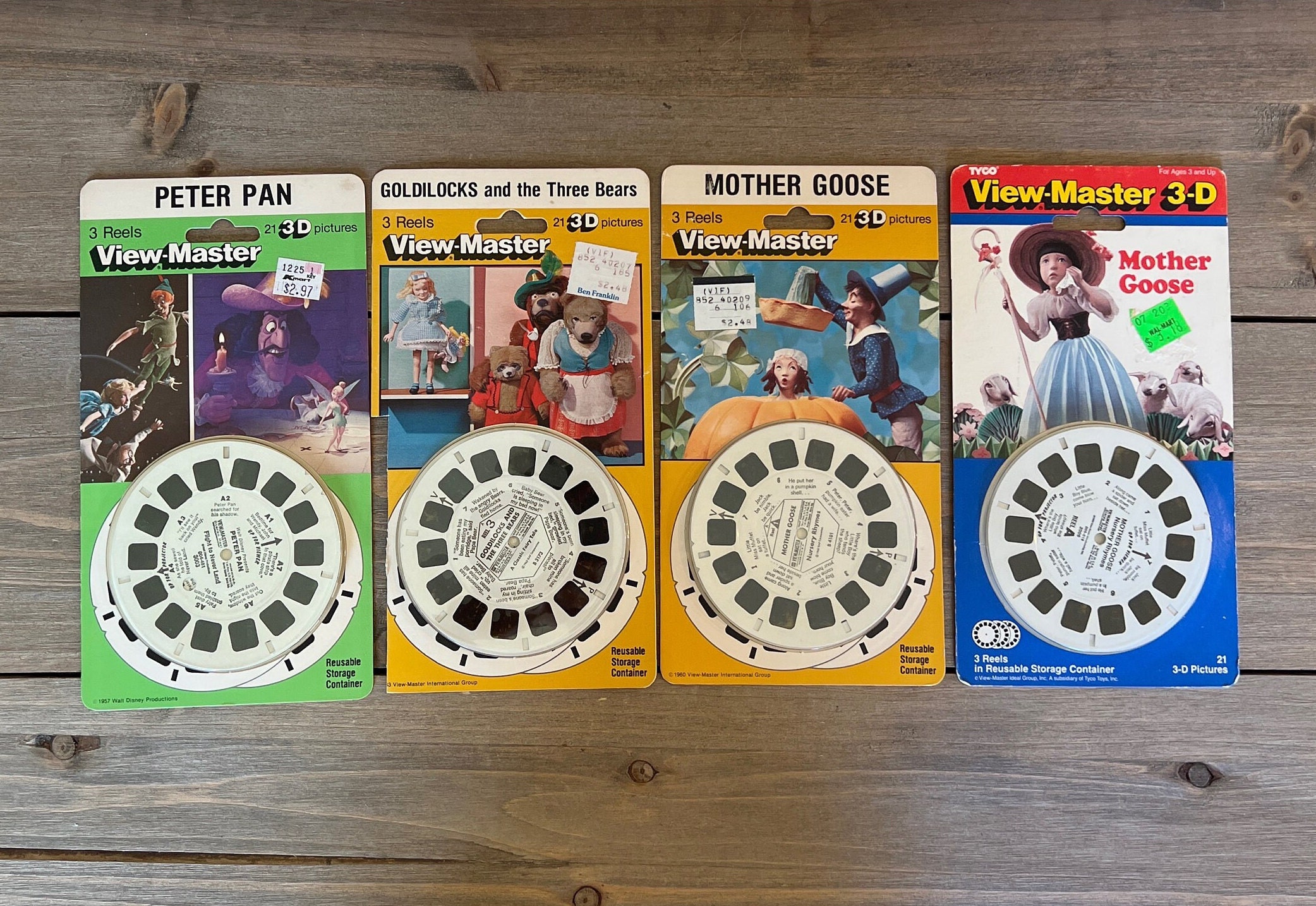 ViewMaster- Disney's Peter Pan - 3 Reels on Card - NEW : Toys & Games 