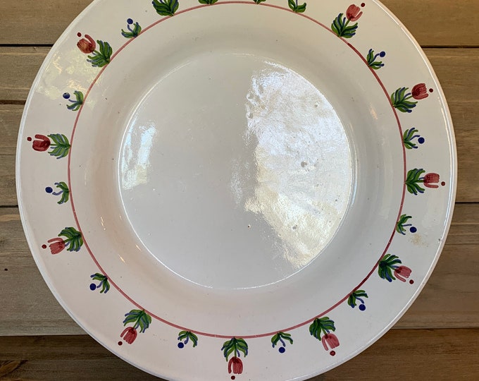 MM Redware Pasta Bowl Made in Portugal Etsy