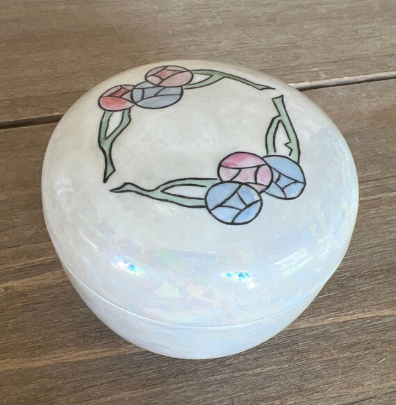 花びら型 陶器 小物入れ 蓋付き小物入れ（小）丸型 - Etsy 日本