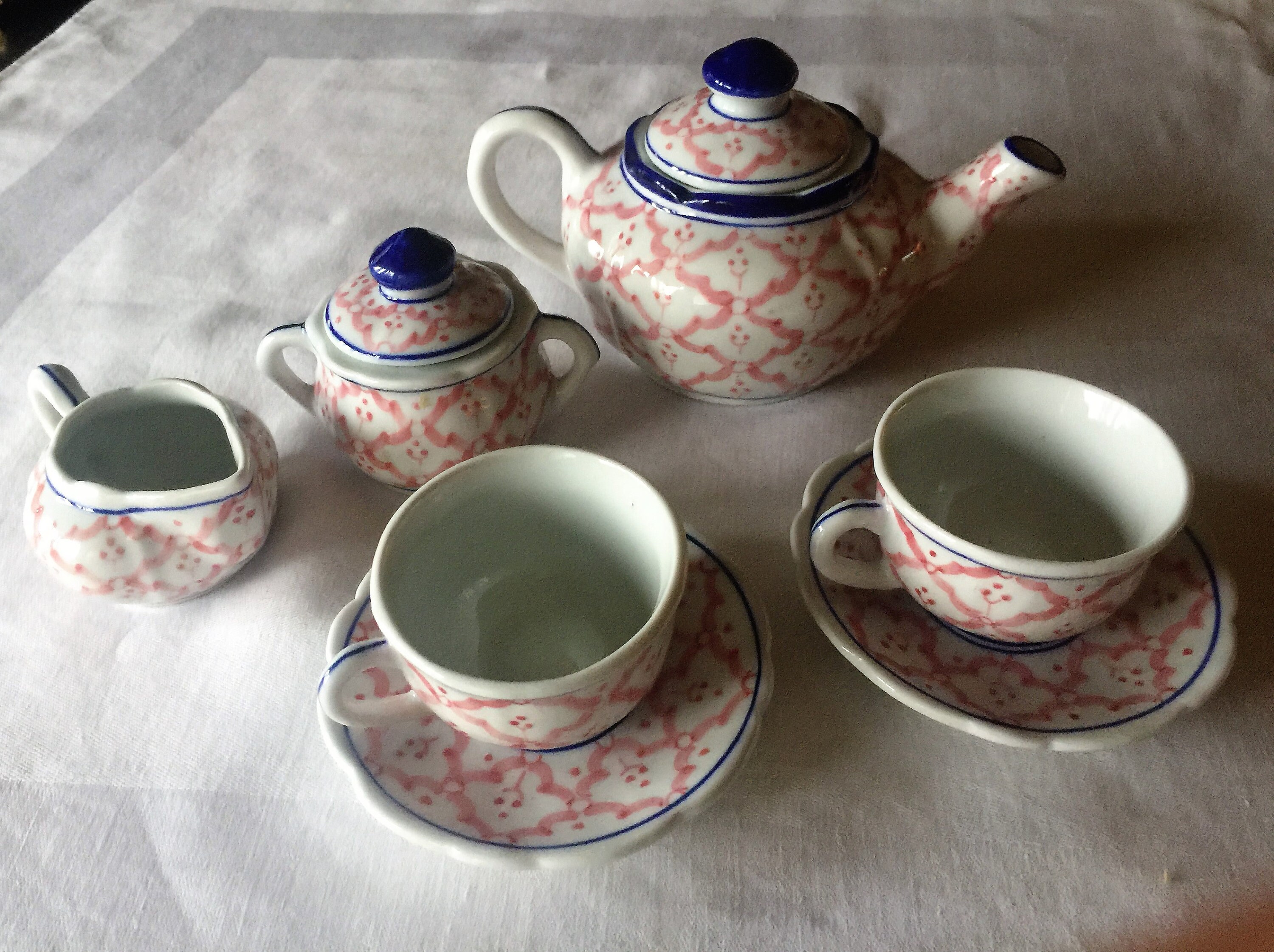ceramic play tea set