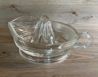 Vintage Heavy Glass Large Juicer