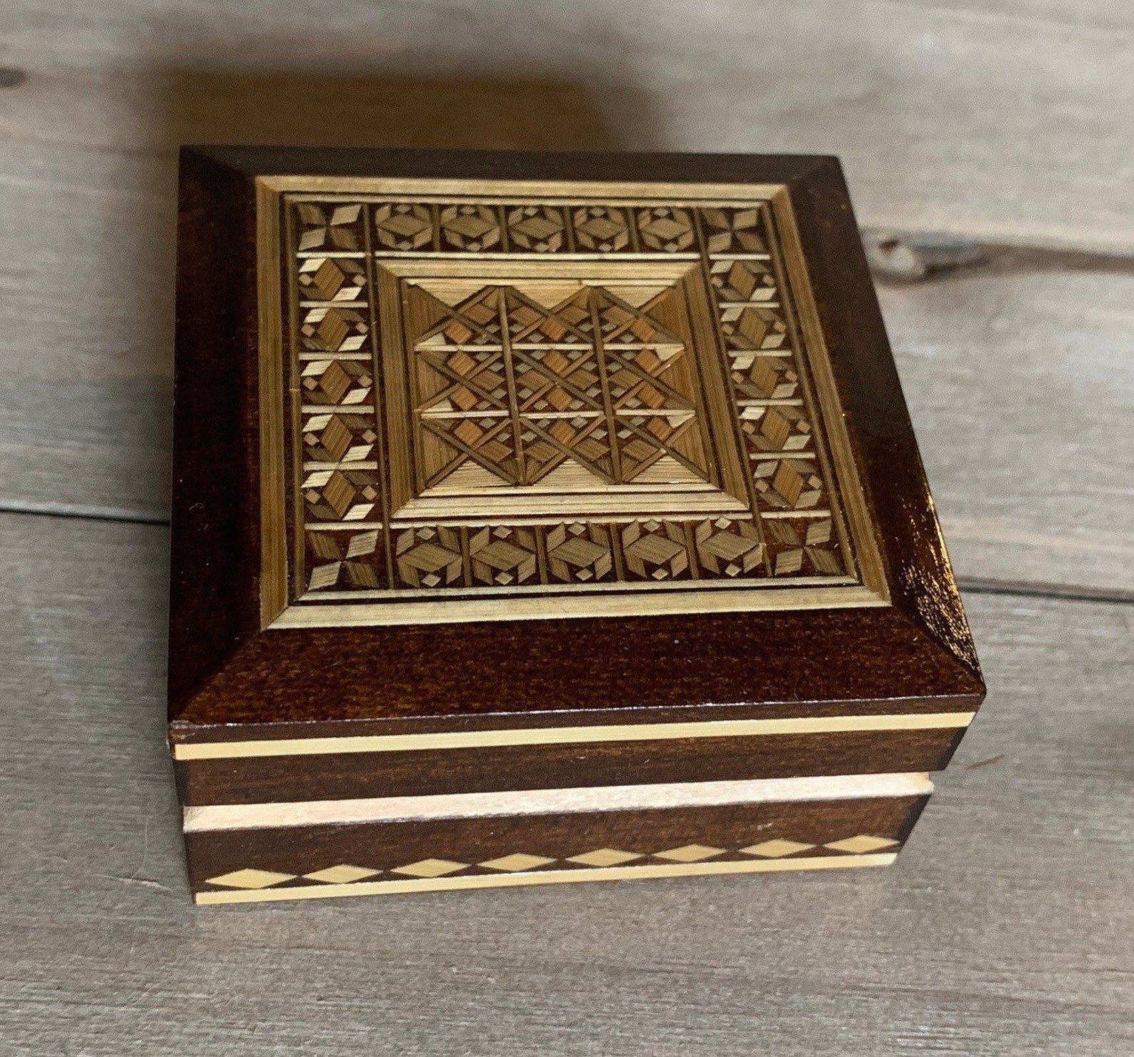 Inlaid Straw Box Decorative Box Jewelry Box Trinket Box Etsy