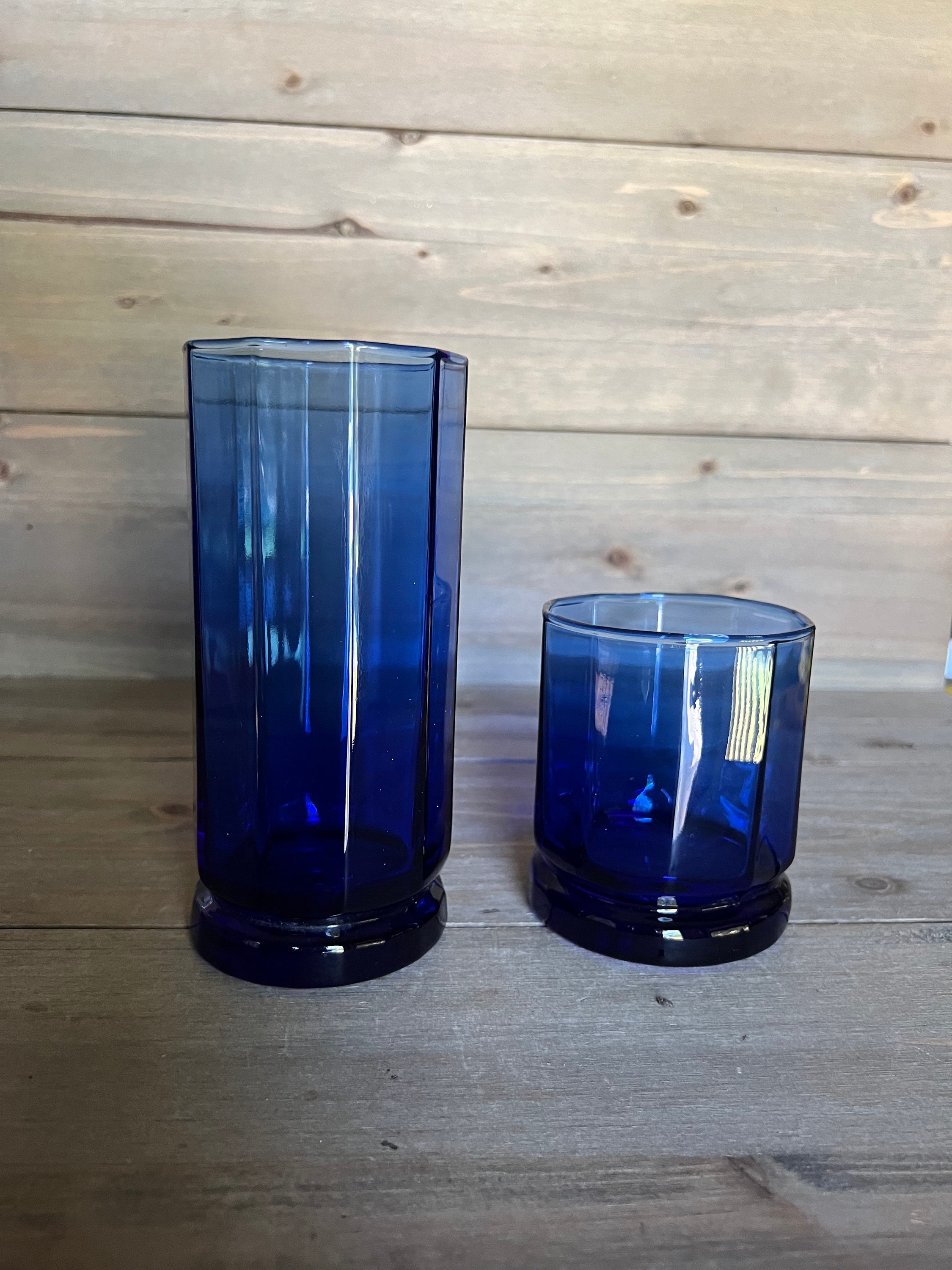 Essex Anchor Hocking Cobalt Blue Glasses - Glassware - Drinkware