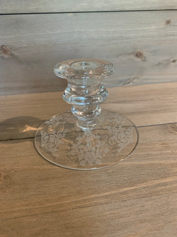 Vintage Single Solid Etched Brass Bell Taper Candle Holder Vintage Single Solid Etched Brass Bell Taper Candle Holder