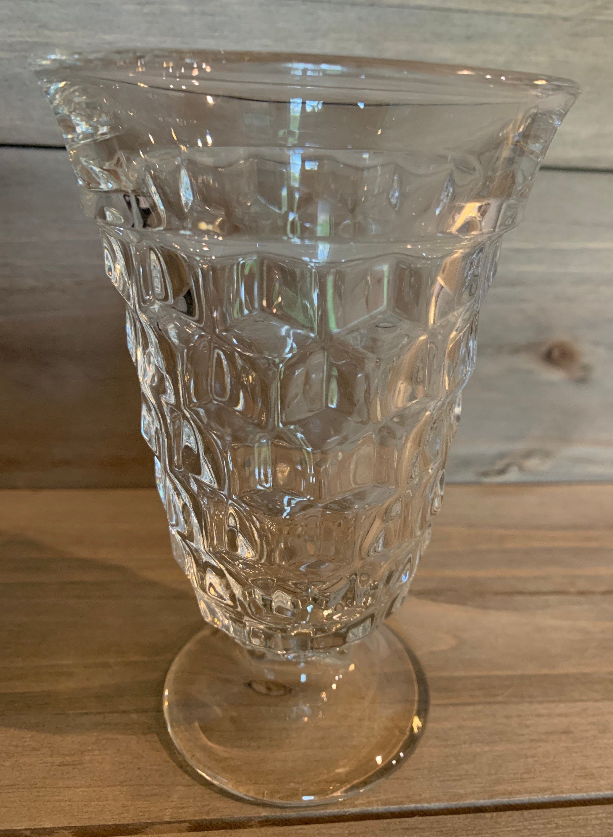 Fostoria Footed Iced Tea Glass 12 Oz Etsy