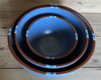 Mesa Sky Blue Mixing Bowls by Dansk - Sold Individually
