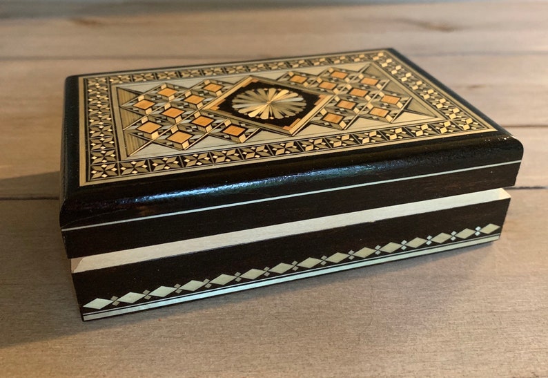 Inlaid Straw Box Decorative Box Jewelry Box Trinket Box Etsy