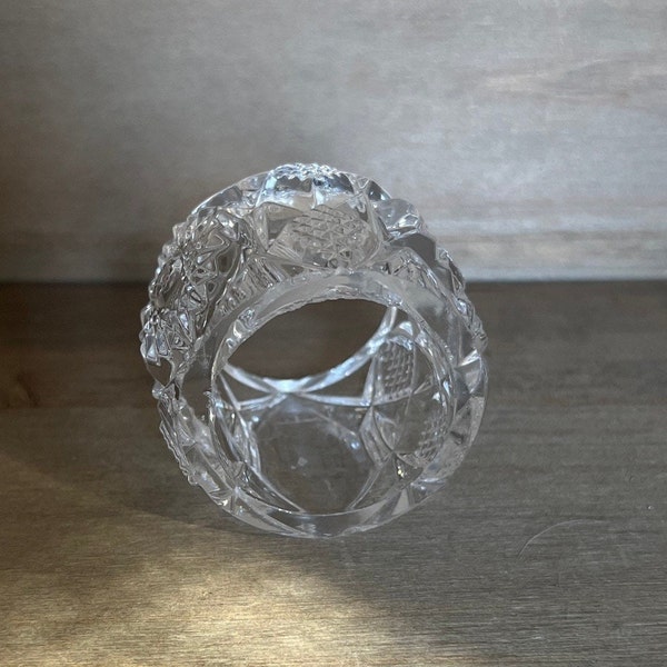 Cut Glass Napkin Ring