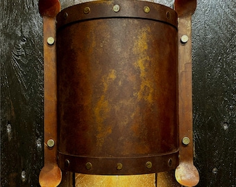 Corten Steel Curved Wall Light Surrounds - Kastali