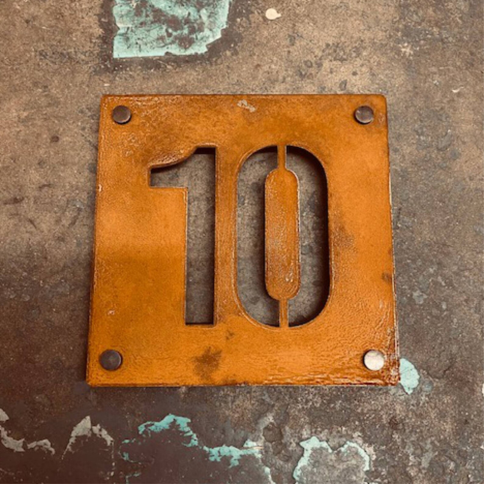 Corten Steel House Number, Rusty Steel House Number, Metal House Signs ...