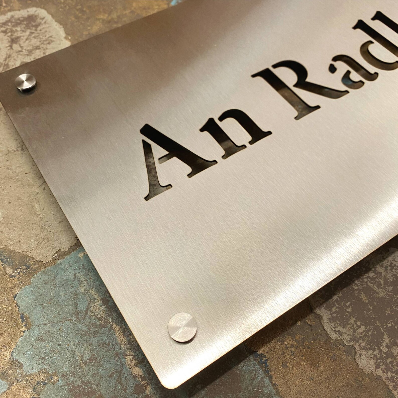 Stainless Steel House Sign House Name Sign Metal House Sign Etsy