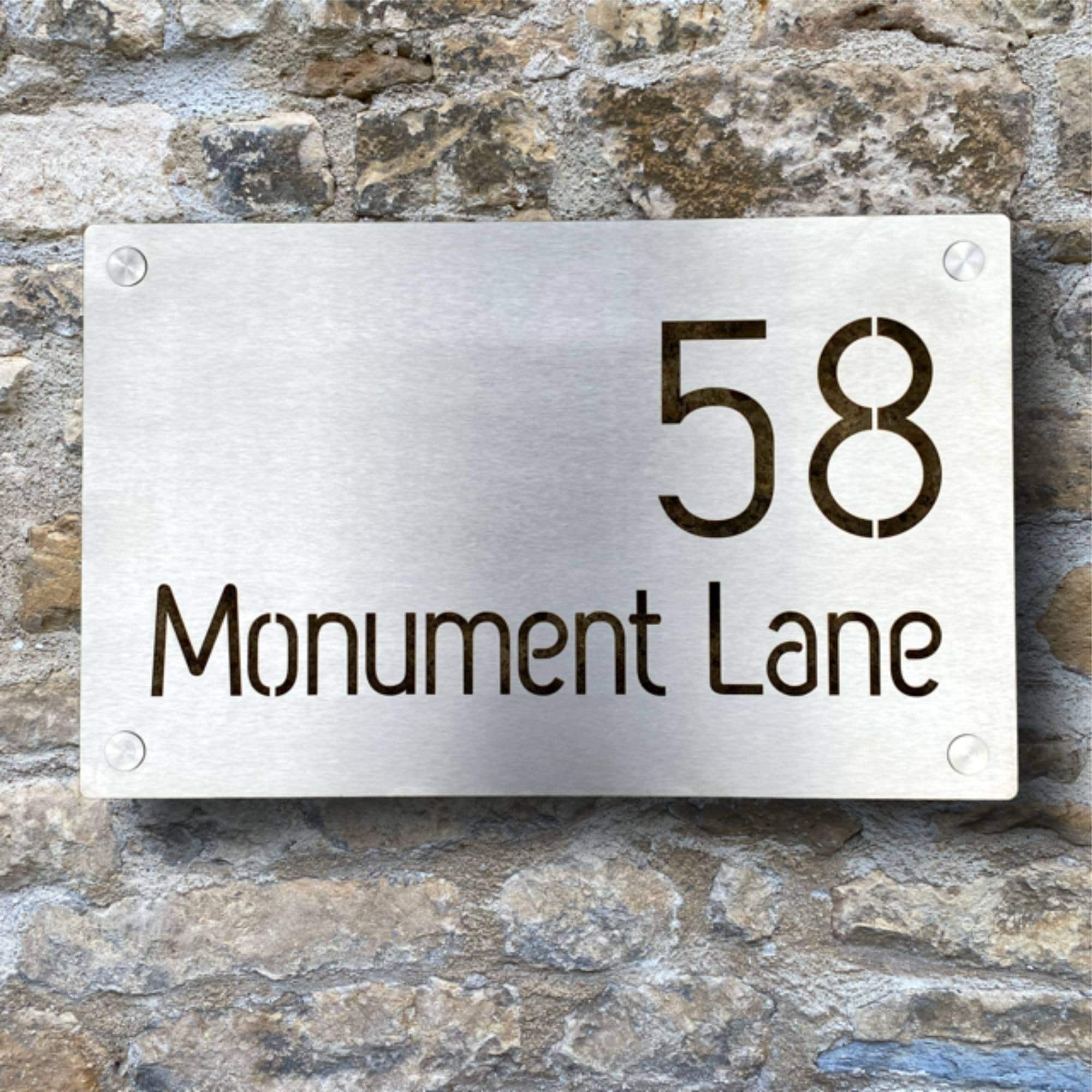 Metal House Name Signs