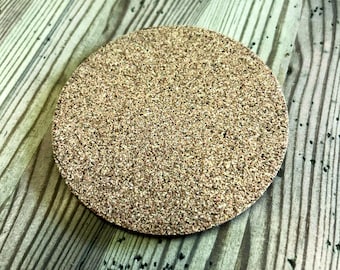 Blank Round Cork Coasters, Wedding Table Decor (97mm, 5mm Thick)