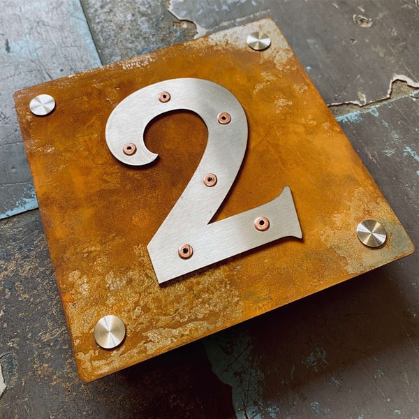 Corten Address Numbers - Etsy