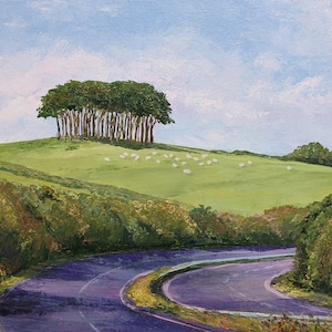 Coming Homing Trees, Signed Limited Edition Giclee print of the original painting  - by Katy Stoneman