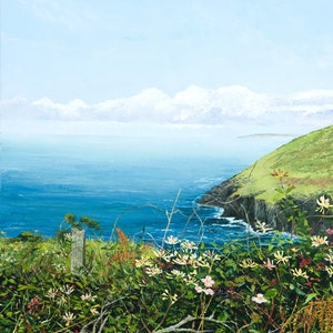 Cornish Sea - Giclee Print, Signed, Limited Edition Giclee Print of the original painting &#39;Sea Breeze&#39; - by Katy Stoneman