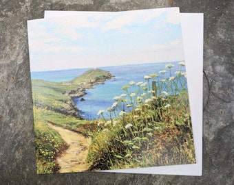 Greetings Card - Cornish Sea