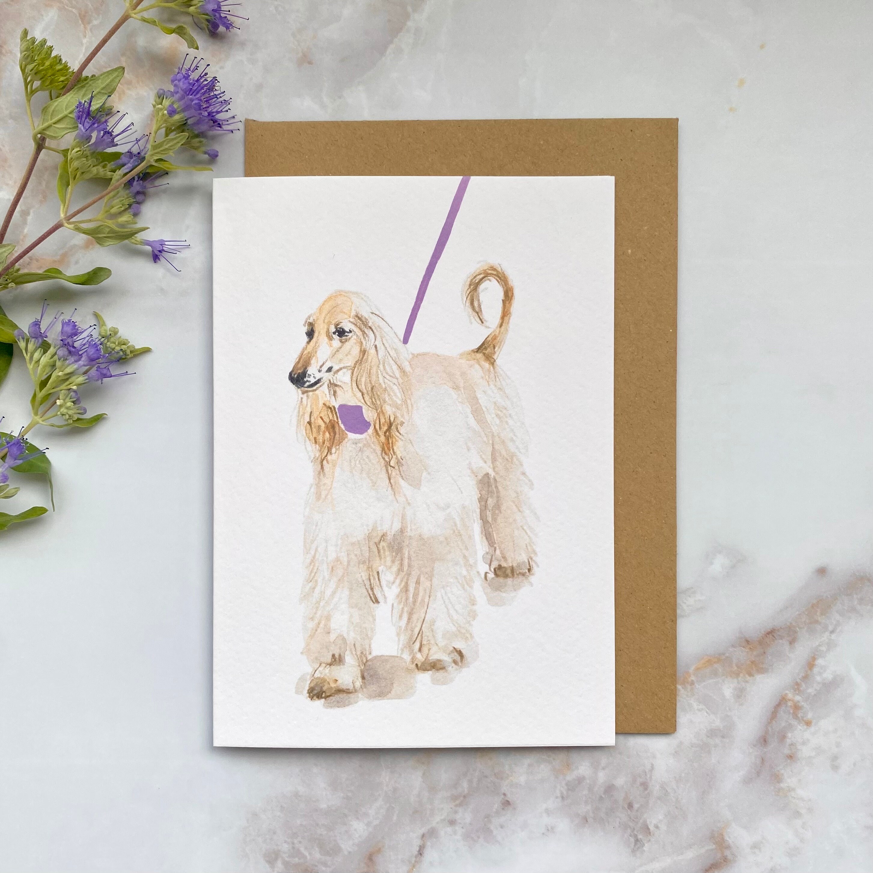 Hounds Of Love Schnauzer Grußkarte – DIN A6, Blanko Innen, Mit Umschlag