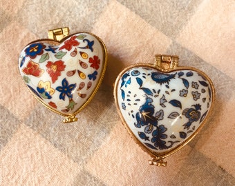 Heart shaped trinket boxes filled with solid floral perfume.  You get to pick the scent.