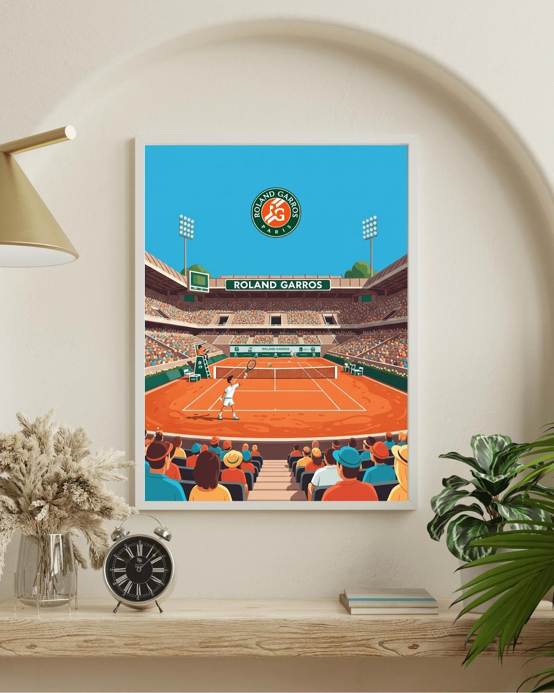 Roland Garros Poster – Tennis Decoration – Tennis Wall Art – Digital ...