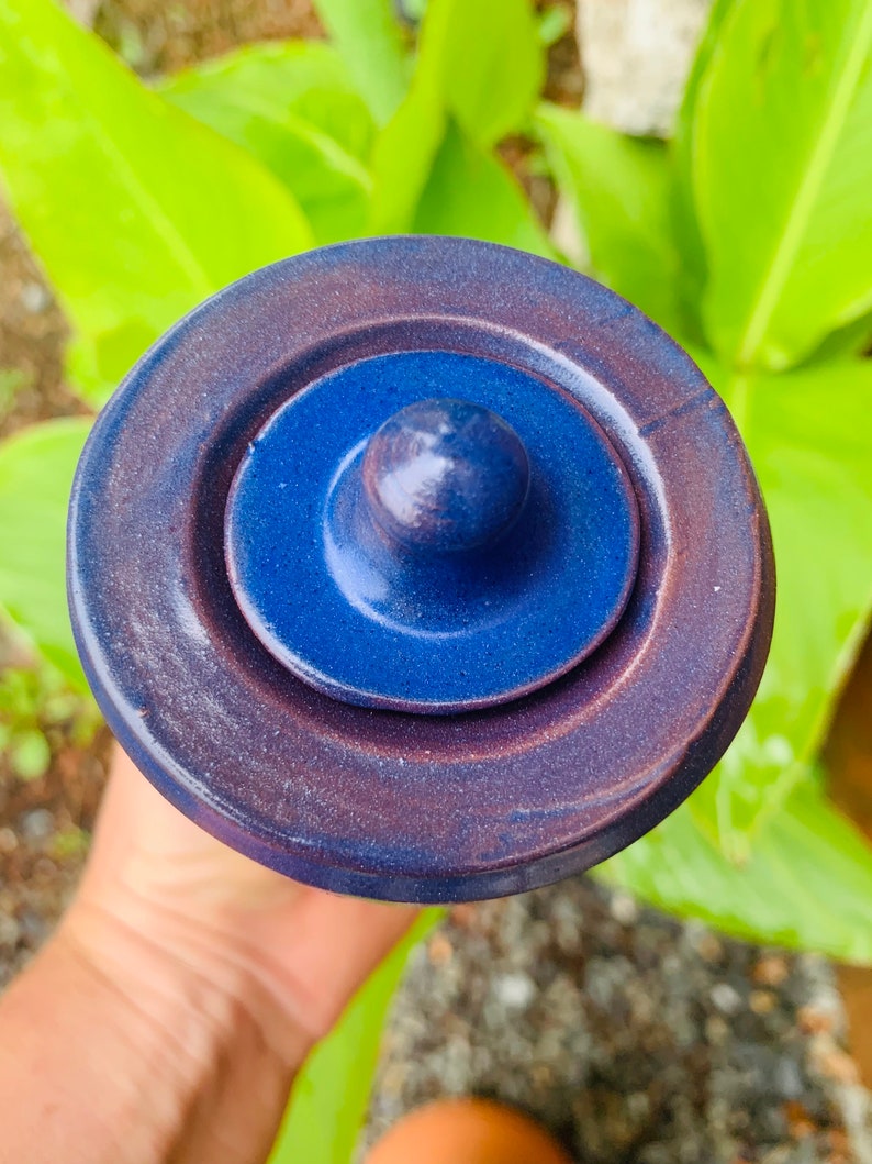 Olla to plant / Size S / Blue-Violet image 2