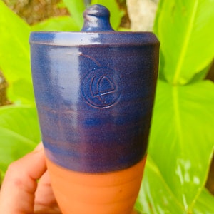 Olla to plant / Size S / Blue-Violet image 1