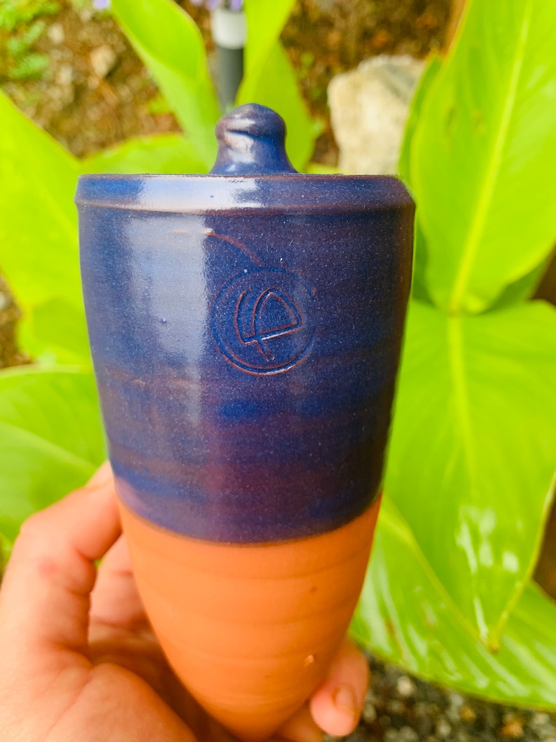 Olla a planter / Taille S / Bleu-Violet image 1