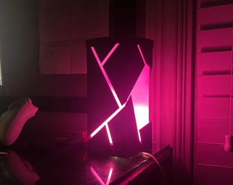 Cracked Obelisk LED Accent Lamp | 3D Printed  | Free Shipping