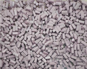 1200+ XPS Foam Bricks - Small - (1/2" x 1/4" x 1/4") for crafting, tabletop terrain, diorama, train layouts, dollhouses, etc. Free Shipping!